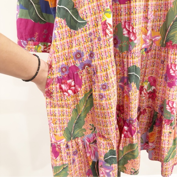 Emily Lovelock Floral Dress Size L - Picture 9 of 15